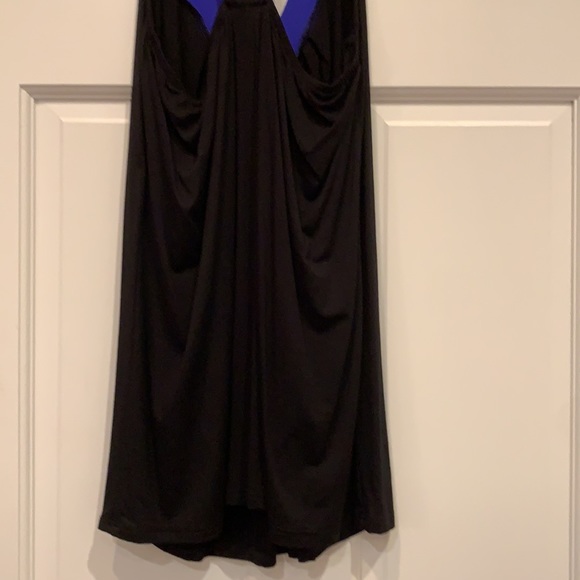 NWT Eight Sixty tank top. Sz large. Black tank top w/Royal blue detailing - Picture 7 of 9